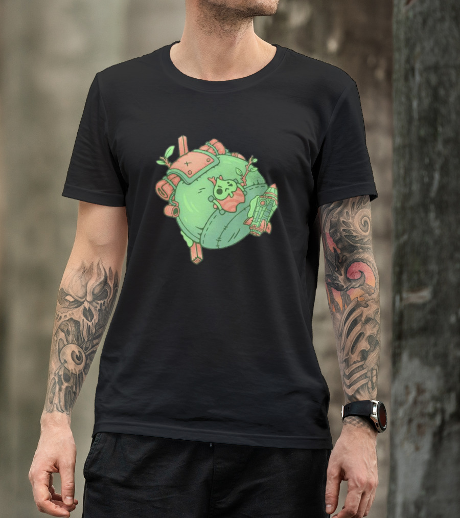 Backpack Friend Bag Camping Adventure With Alien And Rocket Details T-Shirt