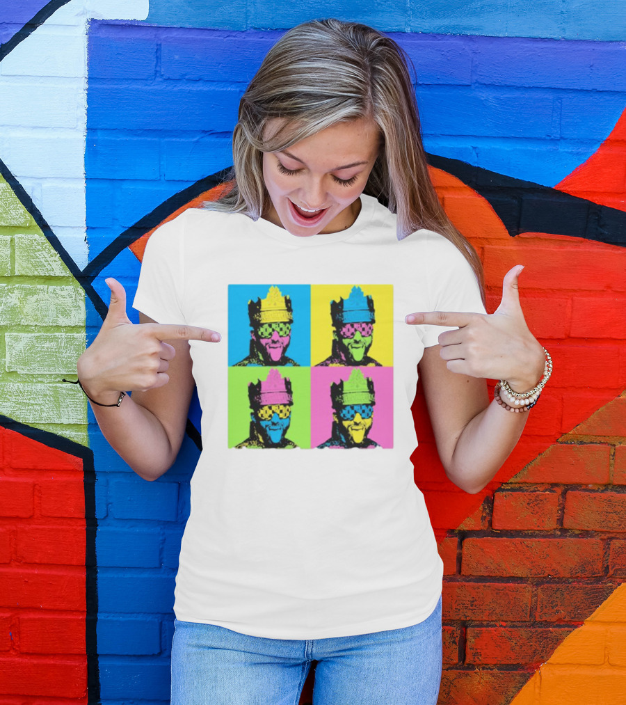 Deathmatch King Pop Art Style Color Blocks T-Shirt