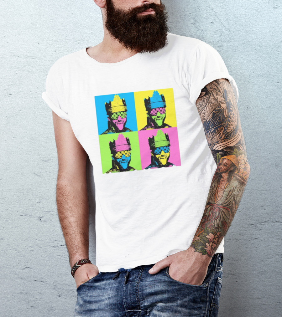 Deathmatch King Pop Art Style Color Blocks T-Shirt
