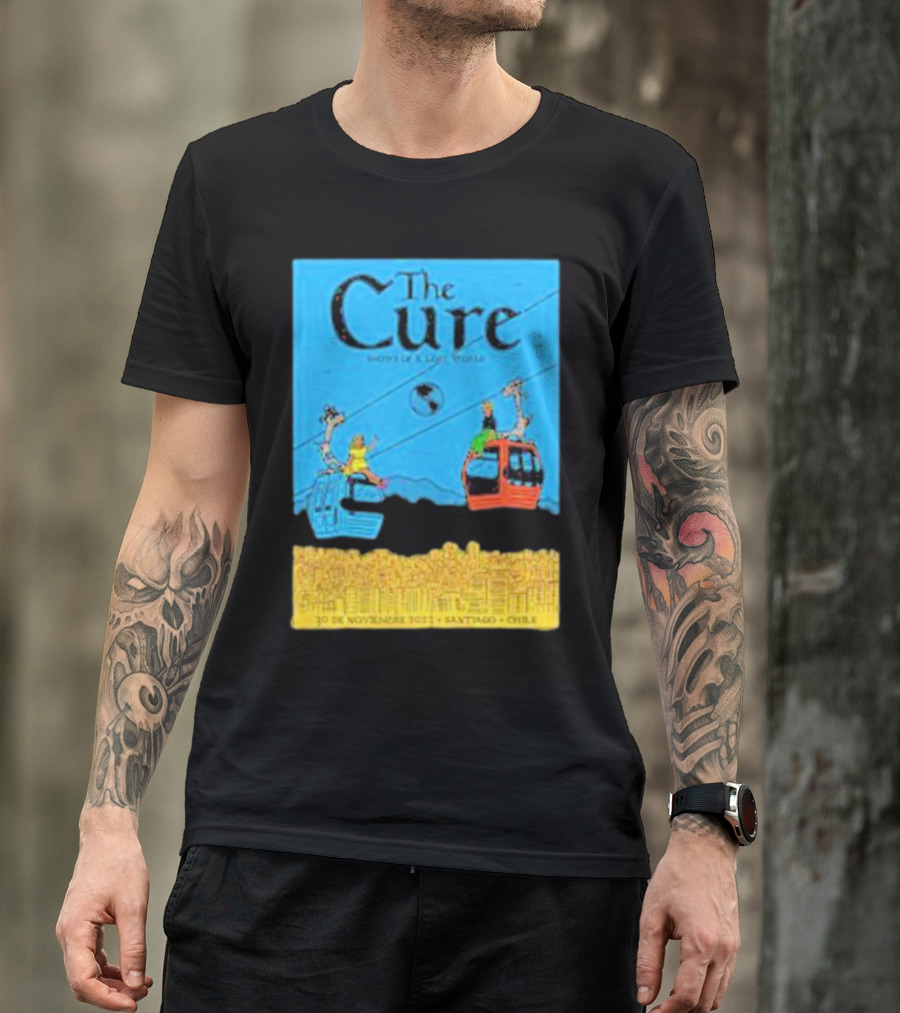 The Cure 30 De Noviembre 2013 Santiago Chile Show Of A Lost World T-Shirt