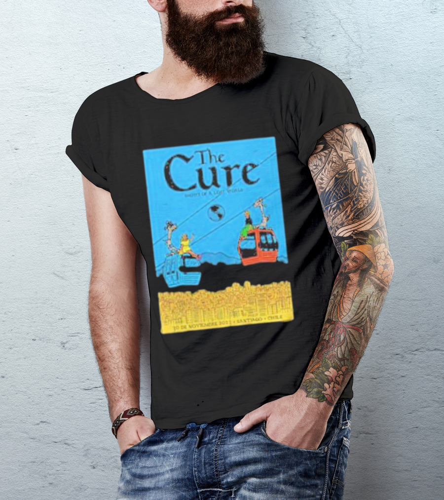 The Cure 30 De Noviembre 2013 Santiago Chile Show Of A Lost World T-Shirt