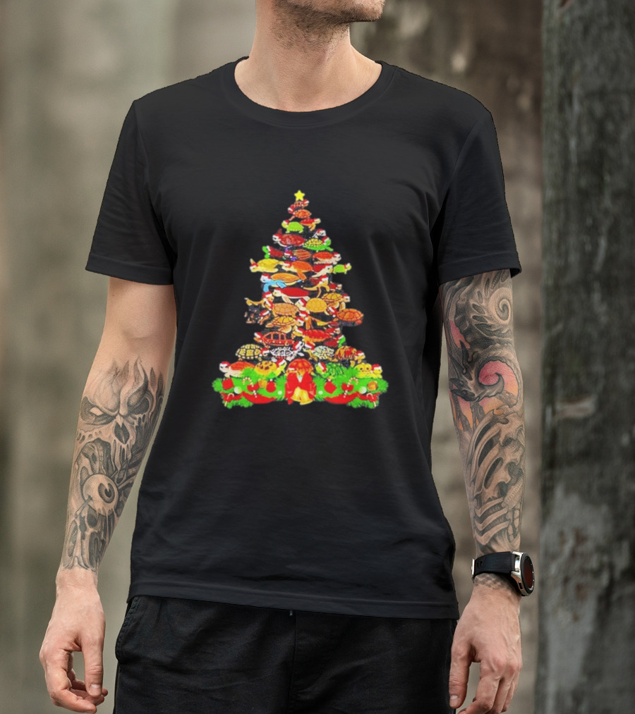 Turtles Christmas Tree Holiday T-Shirt