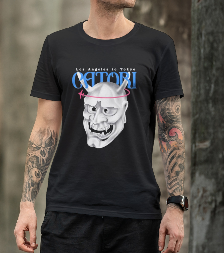 Los Angeles To Tokyo Catori Oni Mask T-Shirt