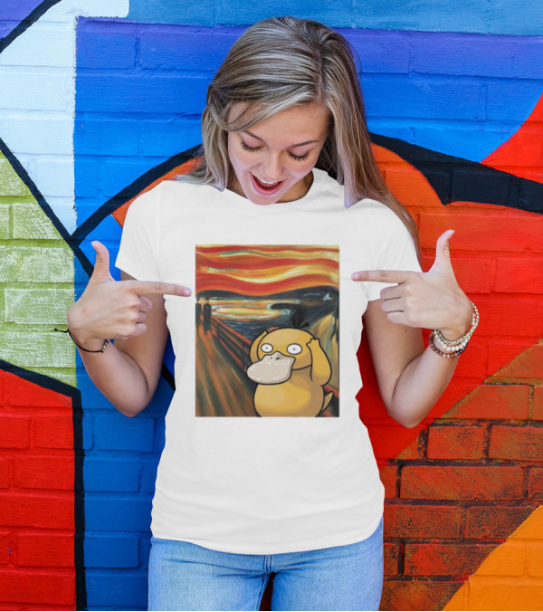 Pokemon Psyduck The Scream Van Gogh T-Shirt