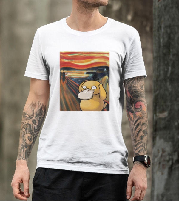 Pokemon Psyduck The Scream Van Gogh T-Shirt