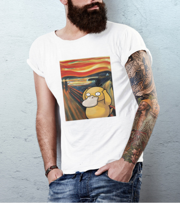 Pokemon Psyduck The Scream Van Gogh T-Shirt