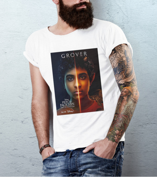 Grover Aryan Simhadri Percy Jackson And The Olympians Disney Plus Series Release December 20 T-Shirt