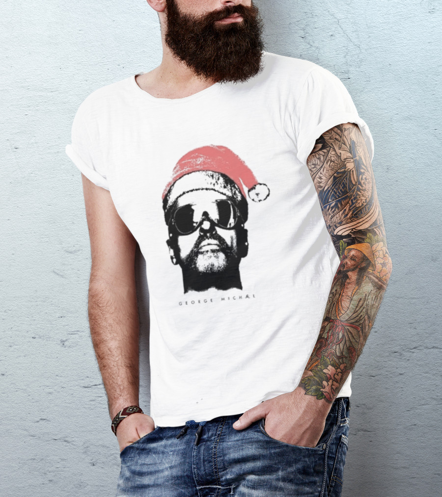 George Michael Santa Hat Christmas T-Shirt