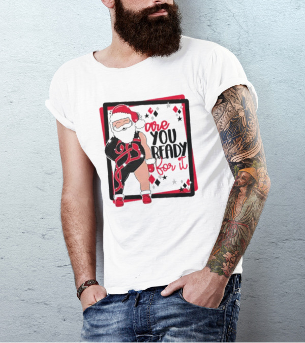 Reputation Taylor's Version Santa Are You Ready For It Santa Wrestler Patchwork Emo Goth T-Shirt