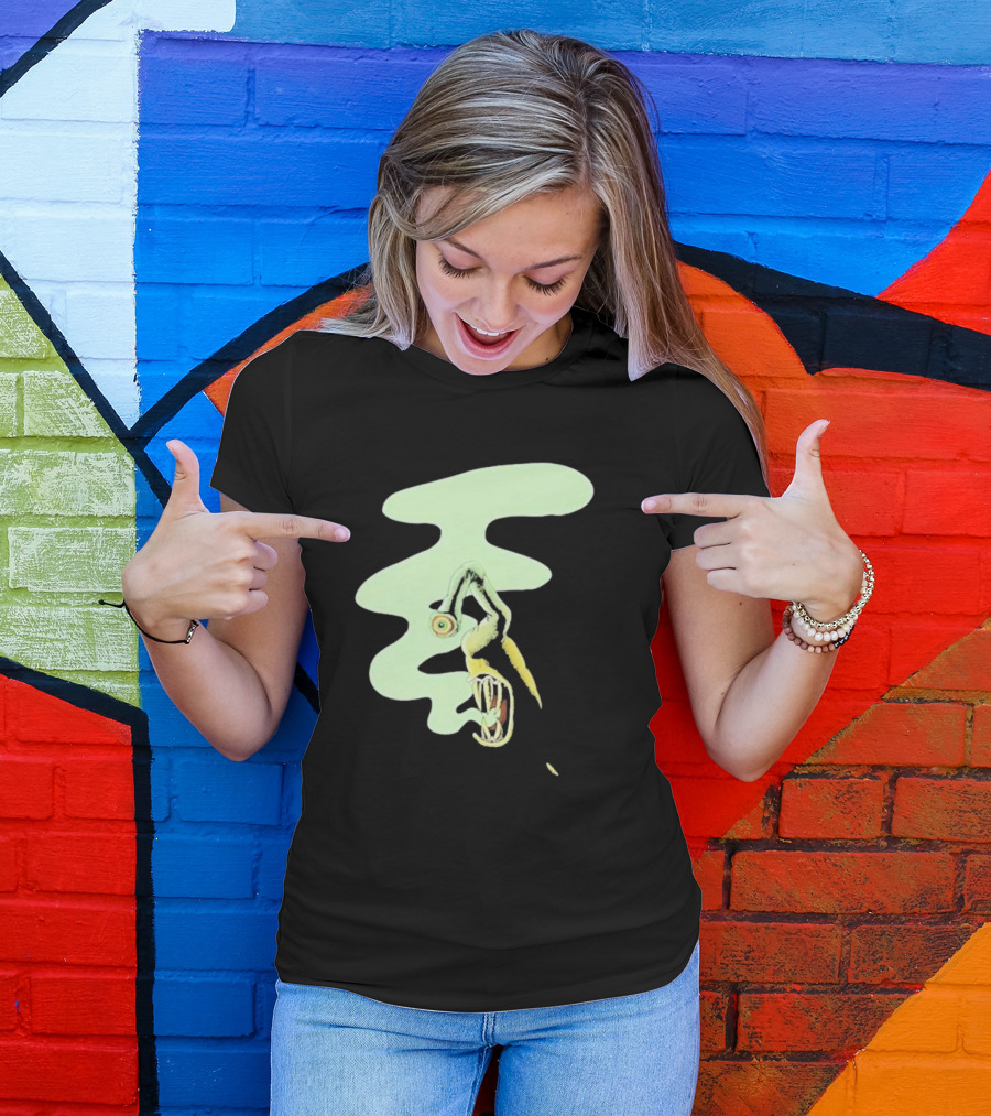 Whale Healer Surreal Creature With Abstract Eye And Vapor Trail T-Shirt