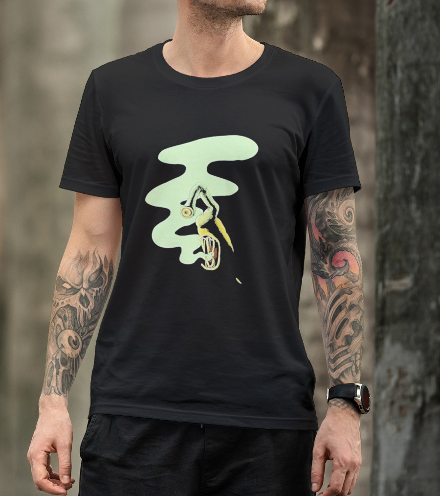 Whale Healer Surreal Creature With Abstract Eye And Vapor Trail T-Shirt