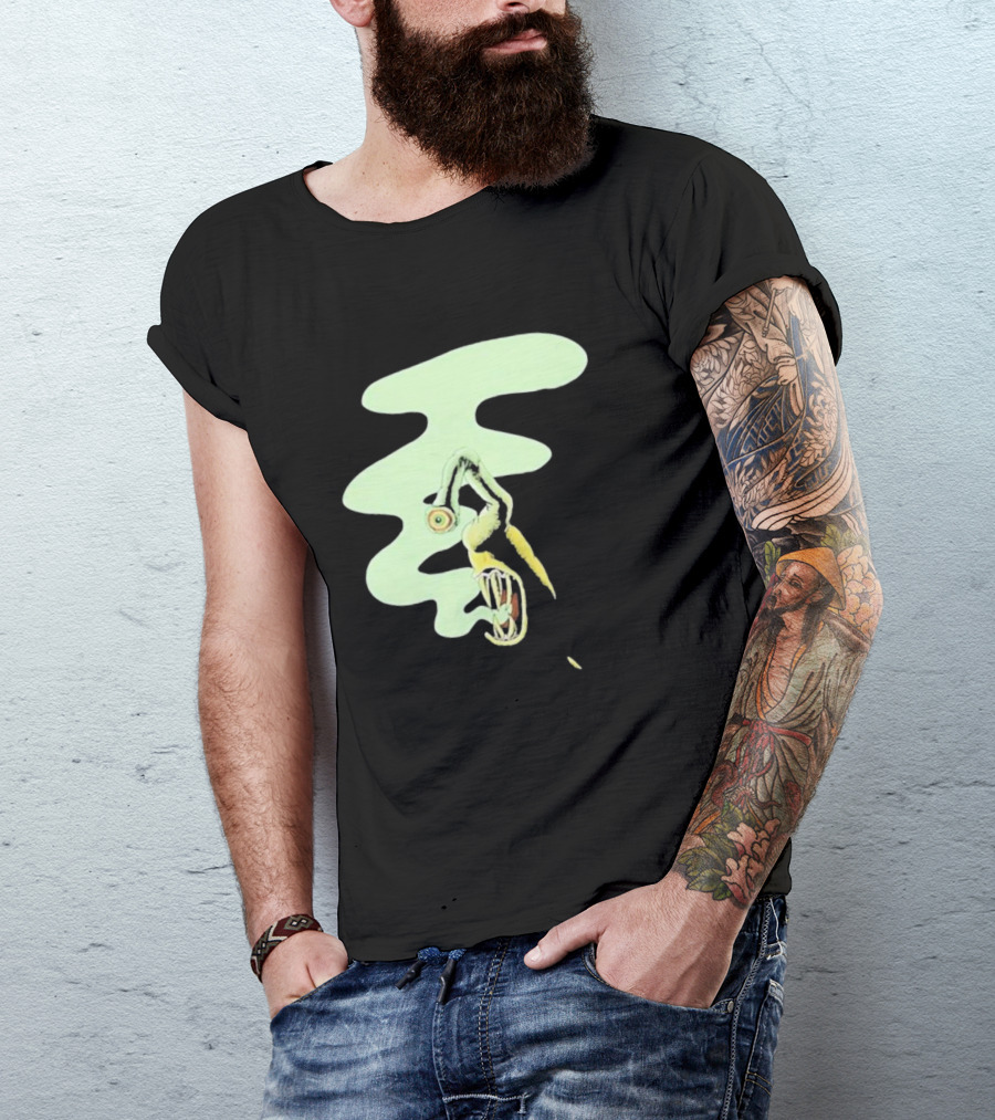 Whale Healer Surreal Creature With Abstract Eye And Vapor Trail T-Shirt