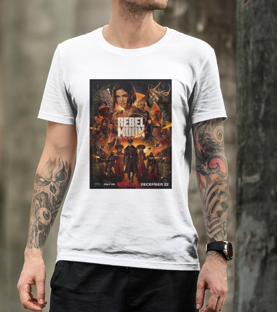 Rebel Moon Part One A Child Of Fire Only On Netflix December 22 T-Shirt