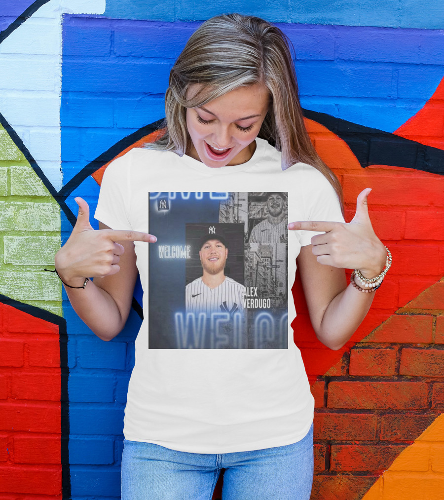 Welcome To New York Alex Verdugo New York Yankees Player T-Shirt