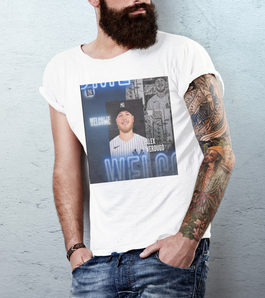 Welcome To New York Alex Verdugo New York Yankees Player T-Shirt