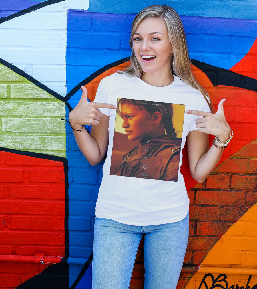 Zendaya As Chani In Dune Part Two Film Release 03.01.24 T-Shirt