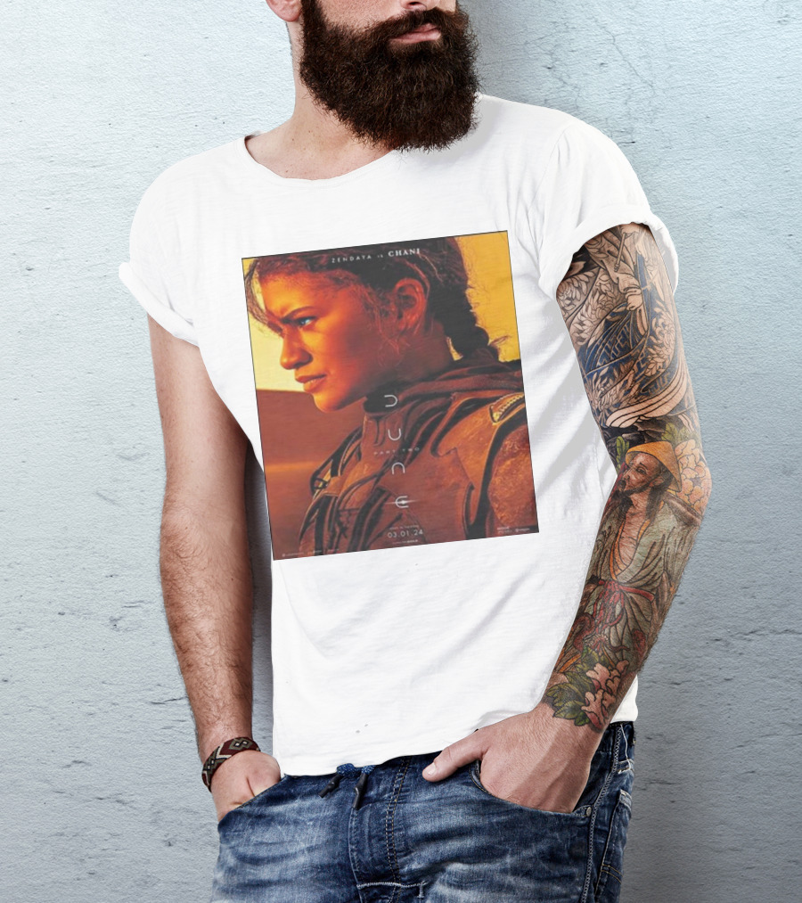 Zendaya As Chani In Dune Part Two Film Release 03.01.24 T-Shirt