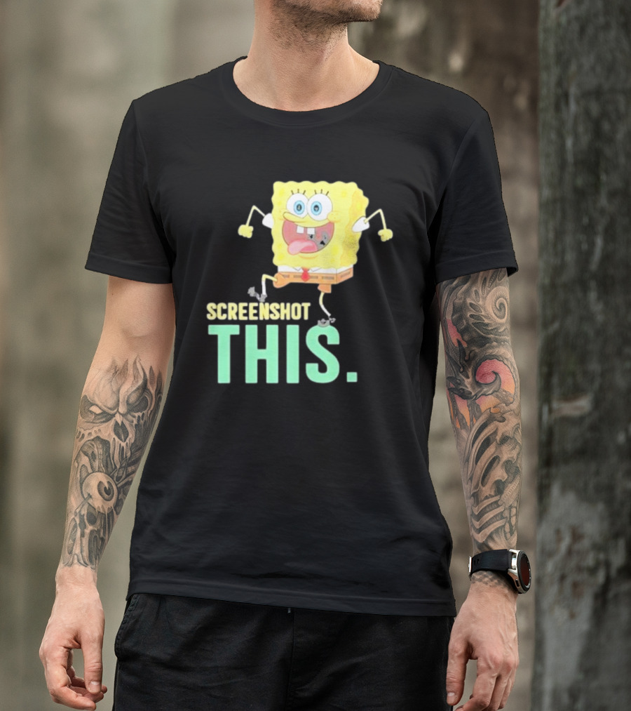 Devsprings Screenshot This Spongebob Jumping Excitedly T-Shirt