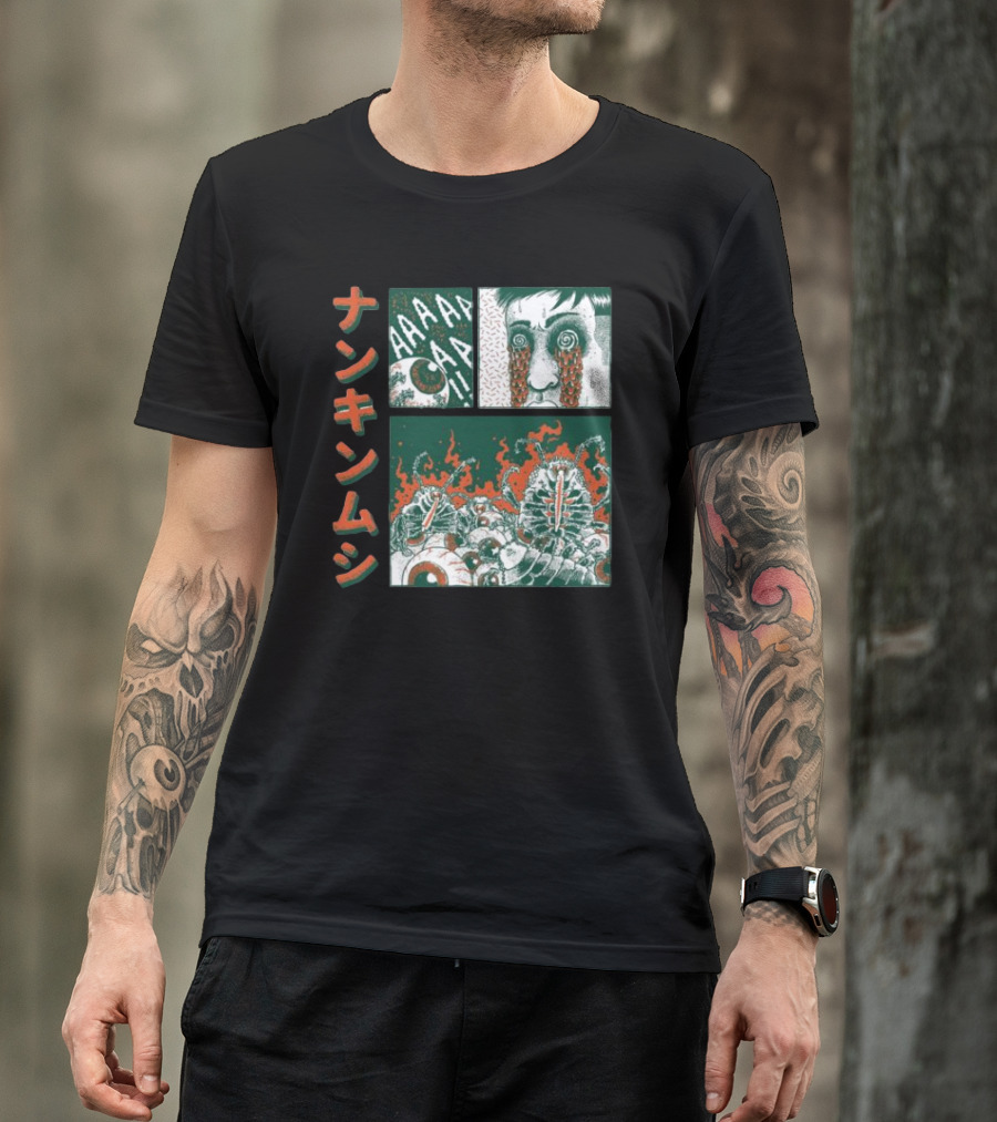 Nankinmushi AAAHHH Bedbugs Attack Horror Manga T-Shirt