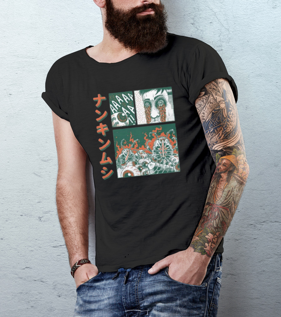 Nankinmushi AAAHHH Bedbugs Attack Horror Manga T-Shirt