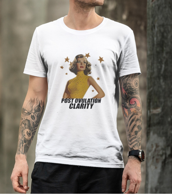 Post Ovulation Clarity Retro Star Lady T-Shirt