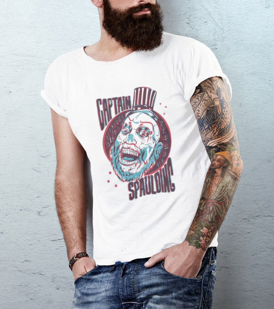 Captain Spaulding 3D Portrait House Of 1000 Corpses T-Shirt