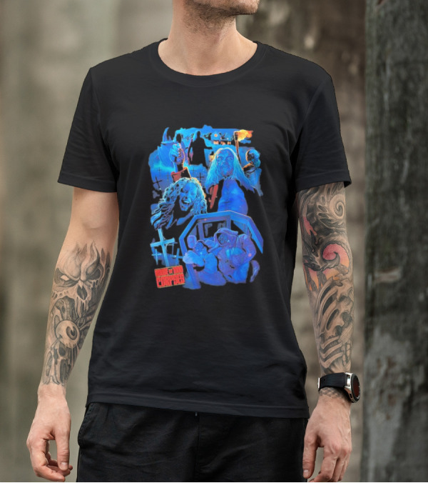 House Of 1000 Corpses Horror Villains And Terrifying Scenes Montage T-Shirt