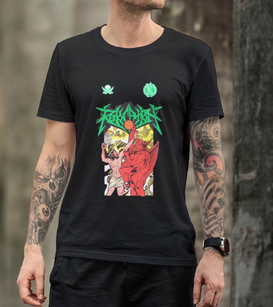 Revocation Godforsaken Demon Basketball Showdown T-Shirt