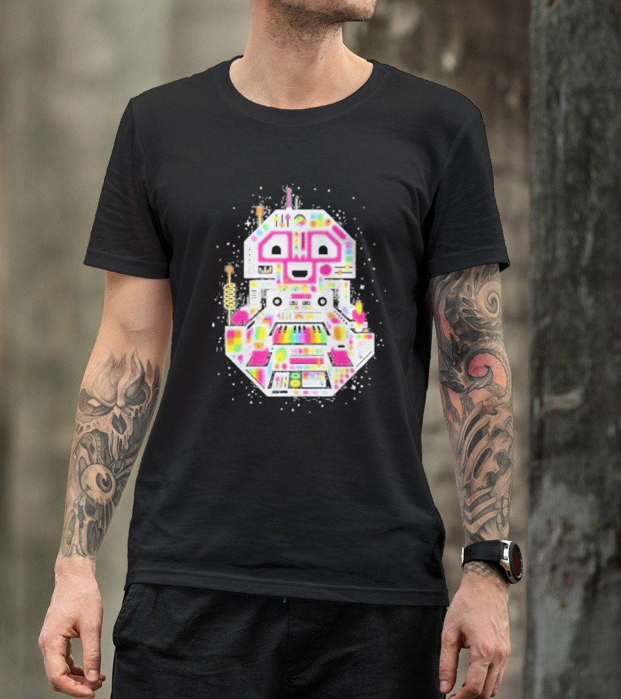 STS9 Reflect Refract Neon Robot T-Shirt