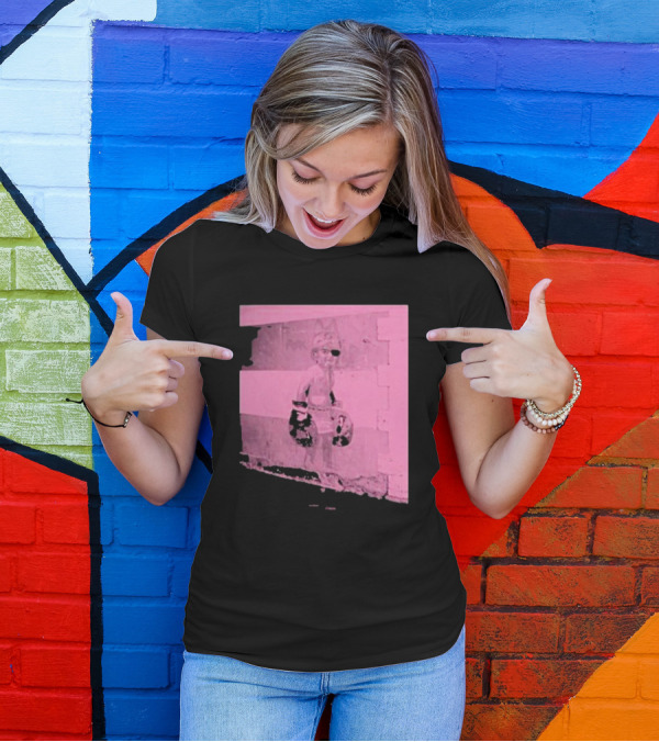 Relentless Tour Date Back Print With Pink Boxing Statue T-Shirt