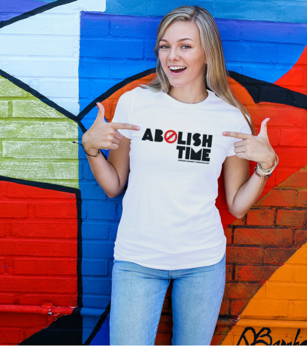 Abolish Time Symbol With Humans Against Chronology T-Shirt