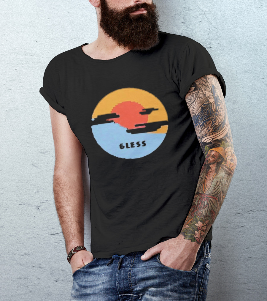 Pixel Sunset Six Less T-Shirt