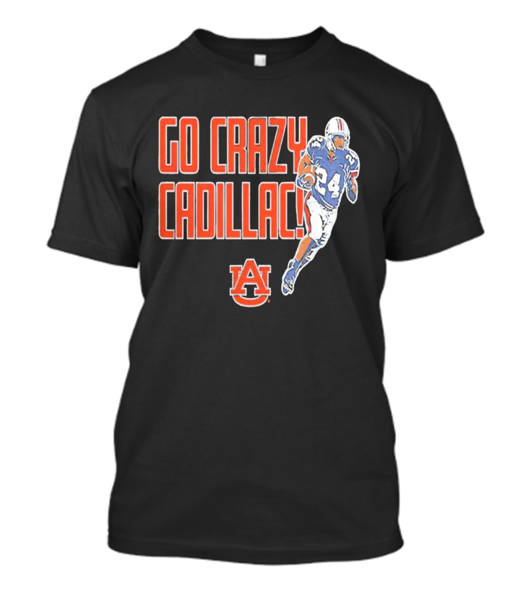Go Crazy Cadillac Auburn Tigers Football 24 T-Shirt