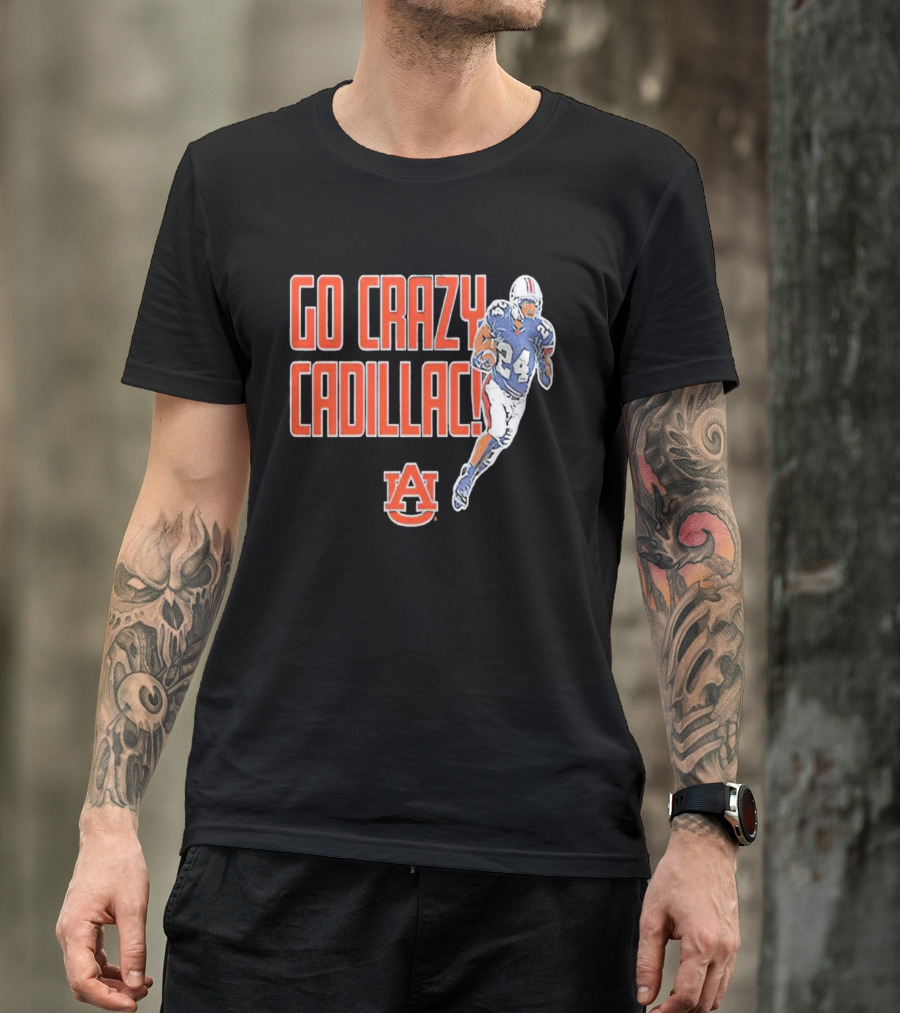Go Crazy Cadillac Auburn Tigers Football 24 T-Shirt
