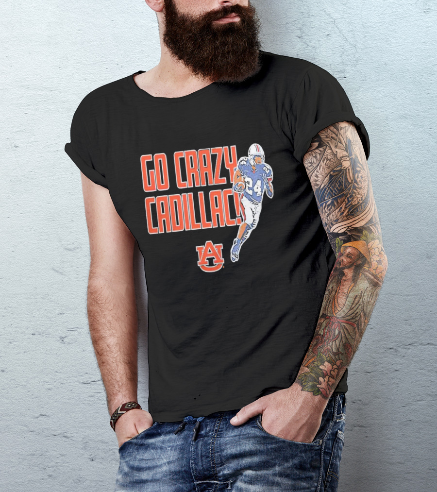 Go Crazy Cadillac Auburn Tigers Football 24 T-Shirt
