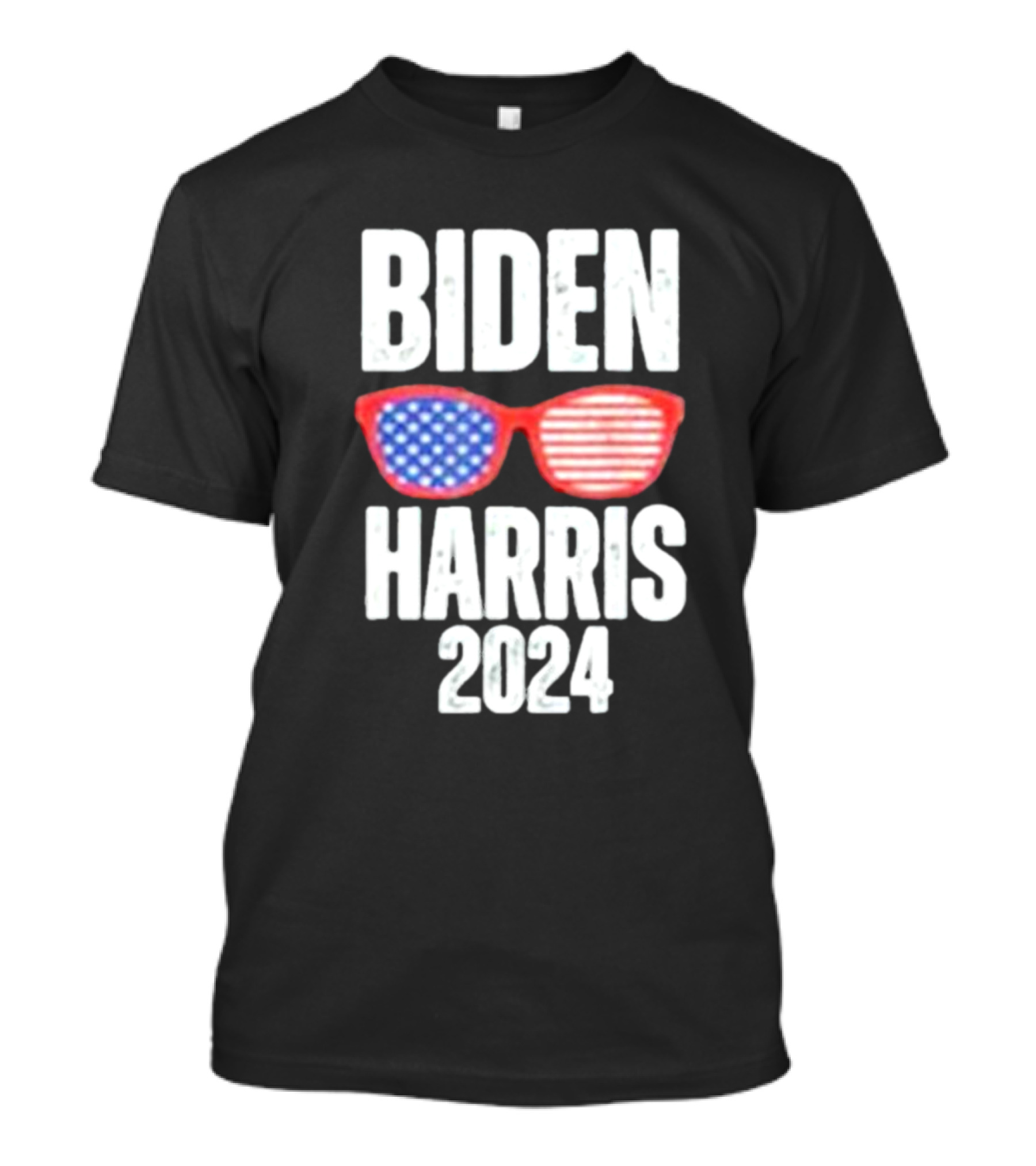 Biden Harris 2024 Red White And Blue Sunglasses T-Shirt
