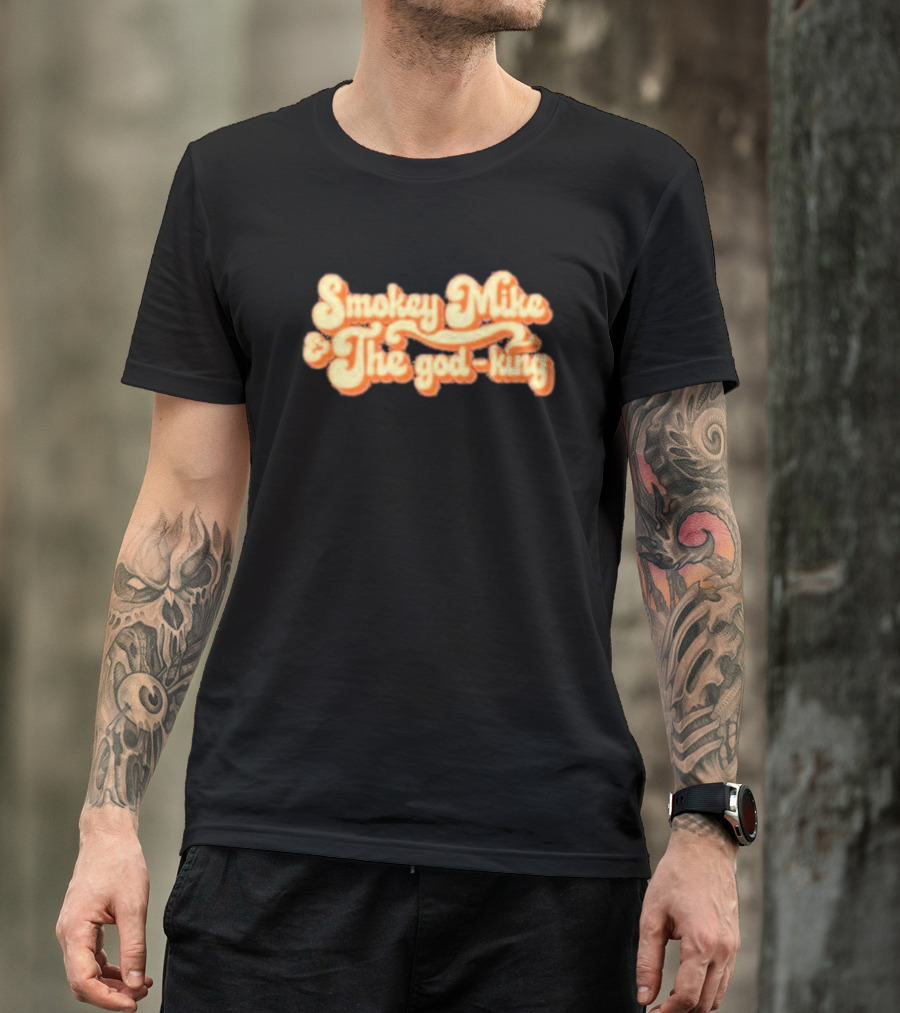 Dailywire Smokey Mike And The God-king Retro Script T-Shirt