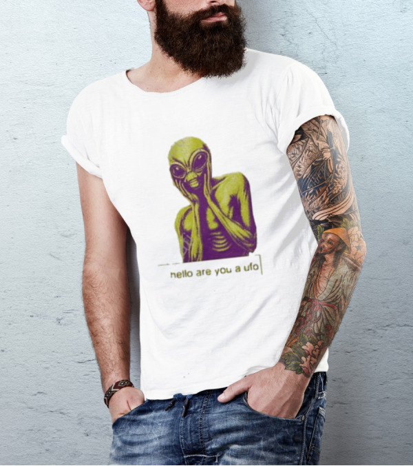 Dogecore Alien Hello Are You A UFO T-Shirt