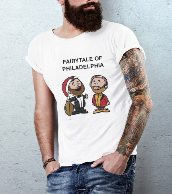 Fairytale Of Philadelphia Jason Kelce Travis Kelce Football Cartoon T-Shirt