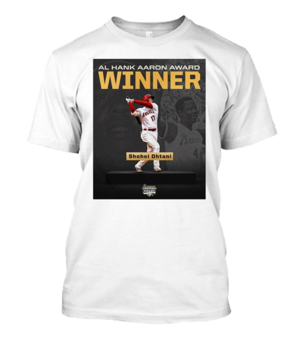AL Hank Aaron Award Winner Shohei Ohtani Angels T-Shirt