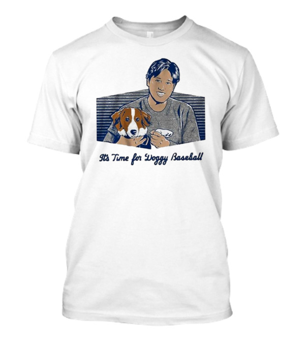 Shohei Ohtani It's Time For Doggy Baseball Quality Charm T-Shirt