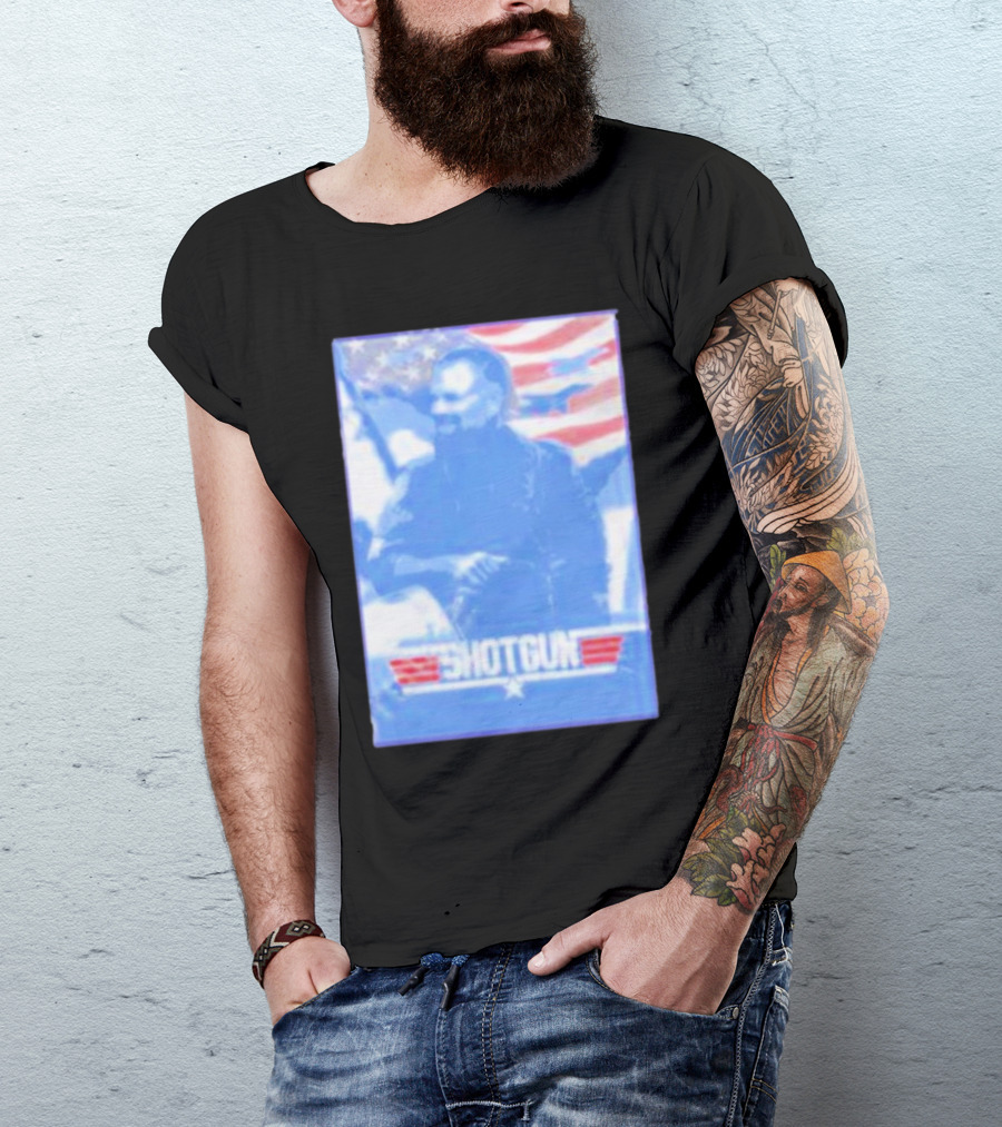 Team Mercury Shotgun American Flag Comfort Blend T-Shirt
