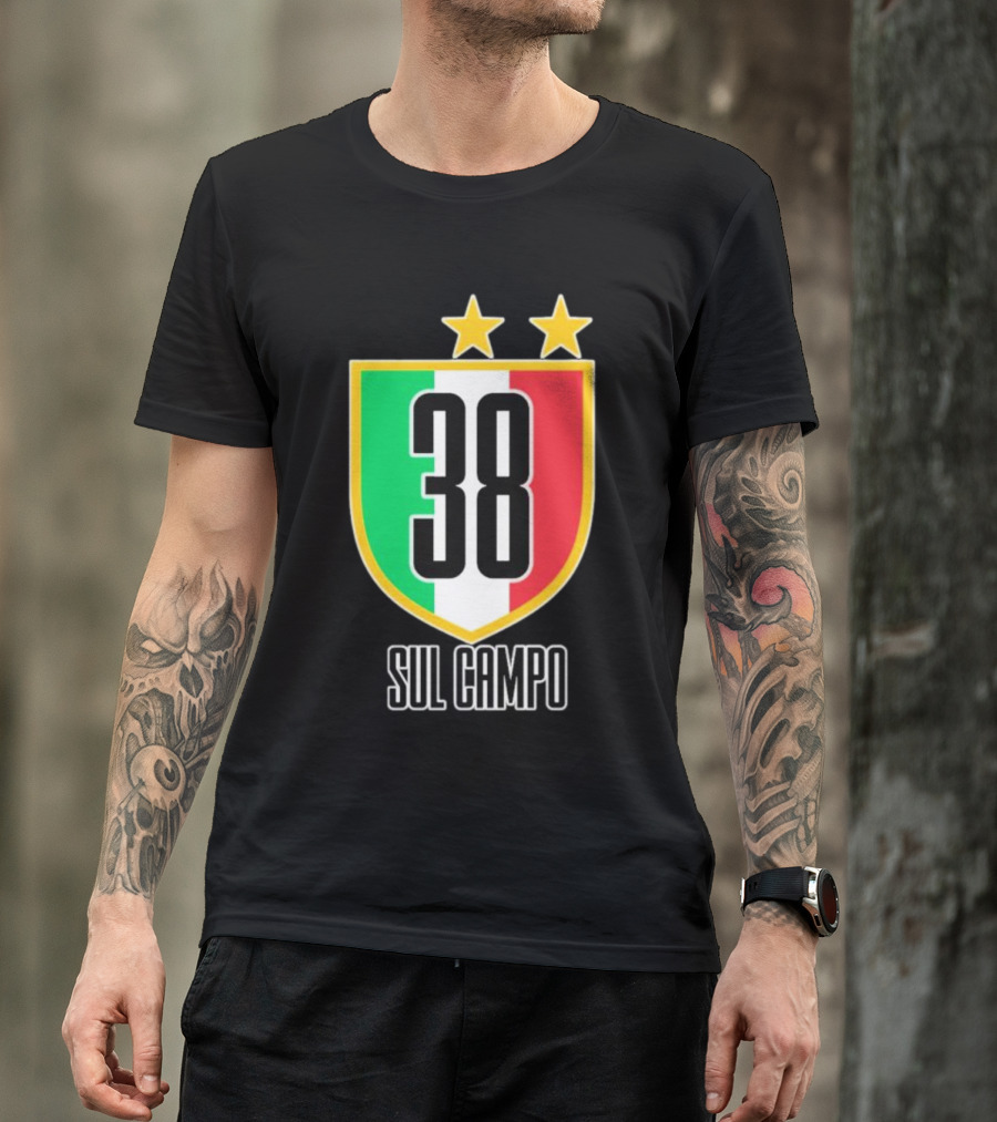 Sul Campo 38 Italy Shield With Stars T-Shirt