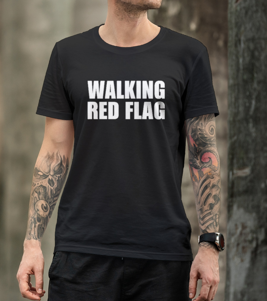 Vibe2k Walking Red Flag T-Shirt