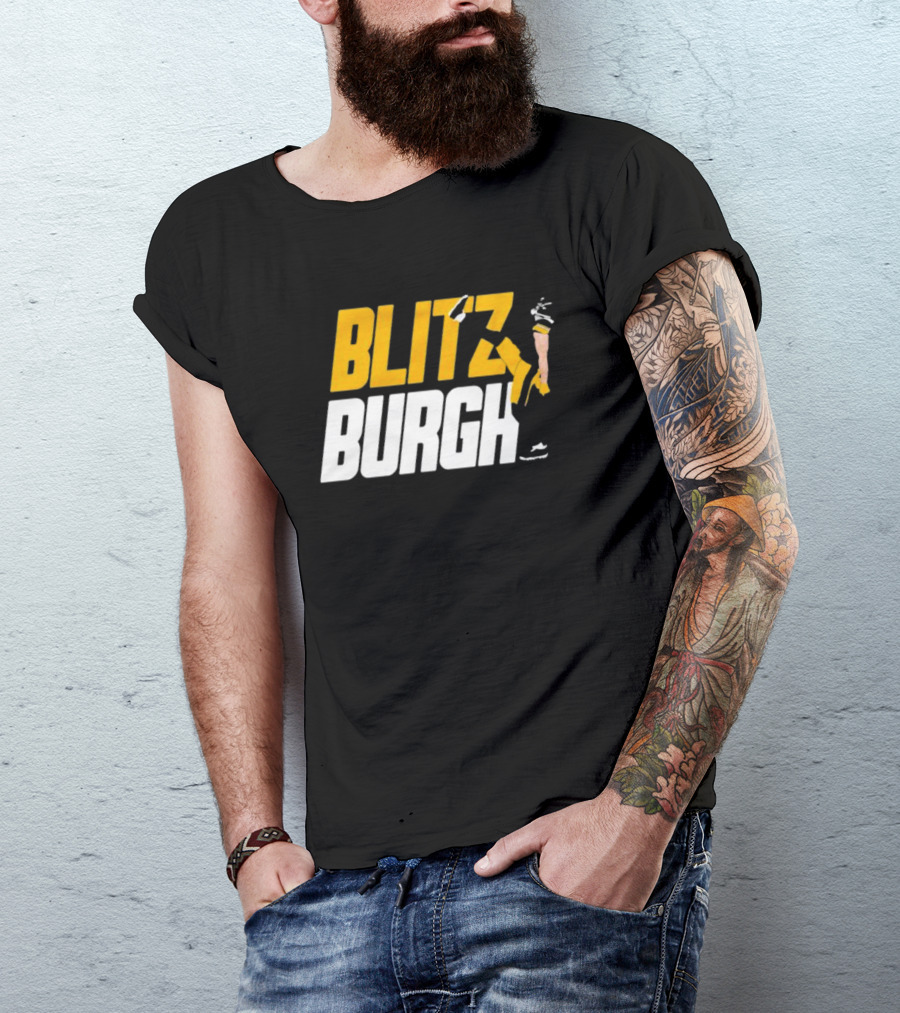 Pittsburgh Steelers Blitzburgh Kicking Action T-Shirt