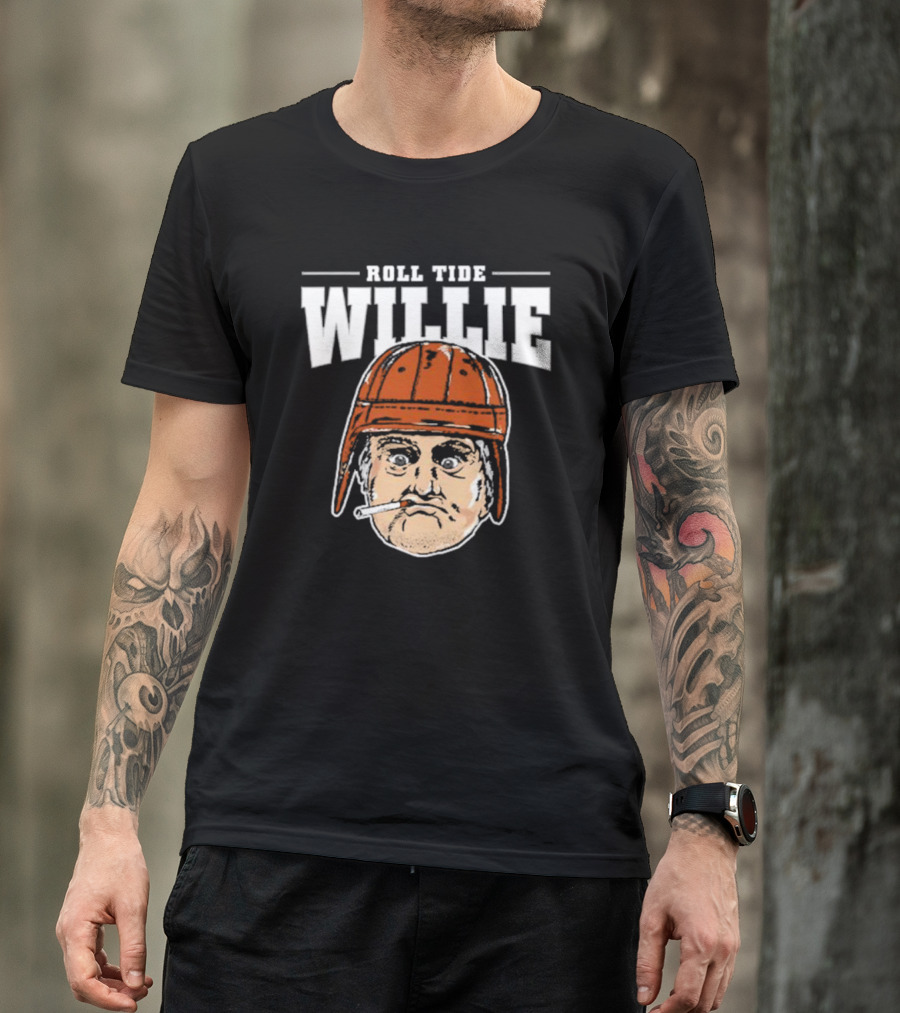 Roll Tide Willie Cartoon Helmet Face T-Shirt