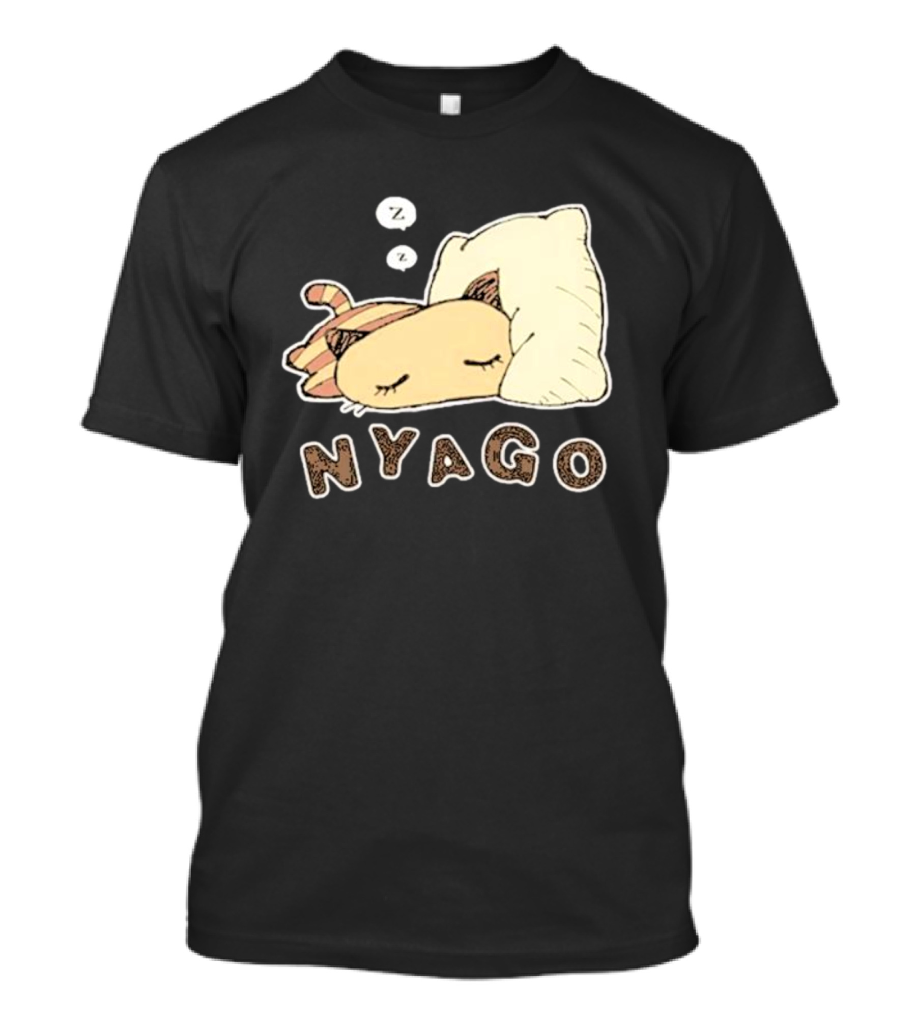 Sanrio Nyago Sleeping Cat Zzz Pillow T-Shirt