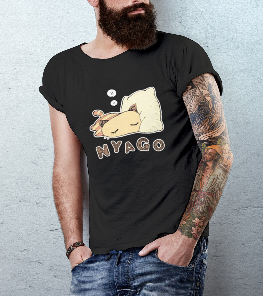Sanrio Nyago Sleeping Cat Zzz Pillow T-Shirt