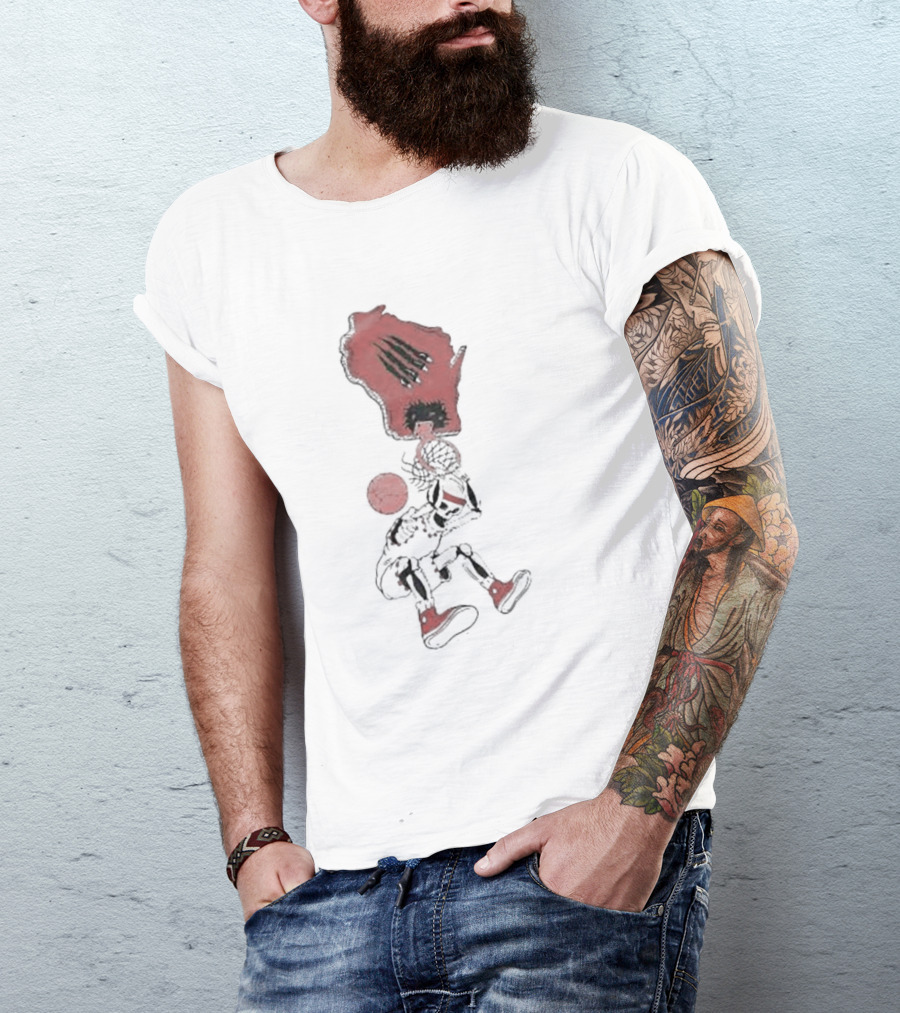 W Skeleton Dunk Wisconsin T-Shirt