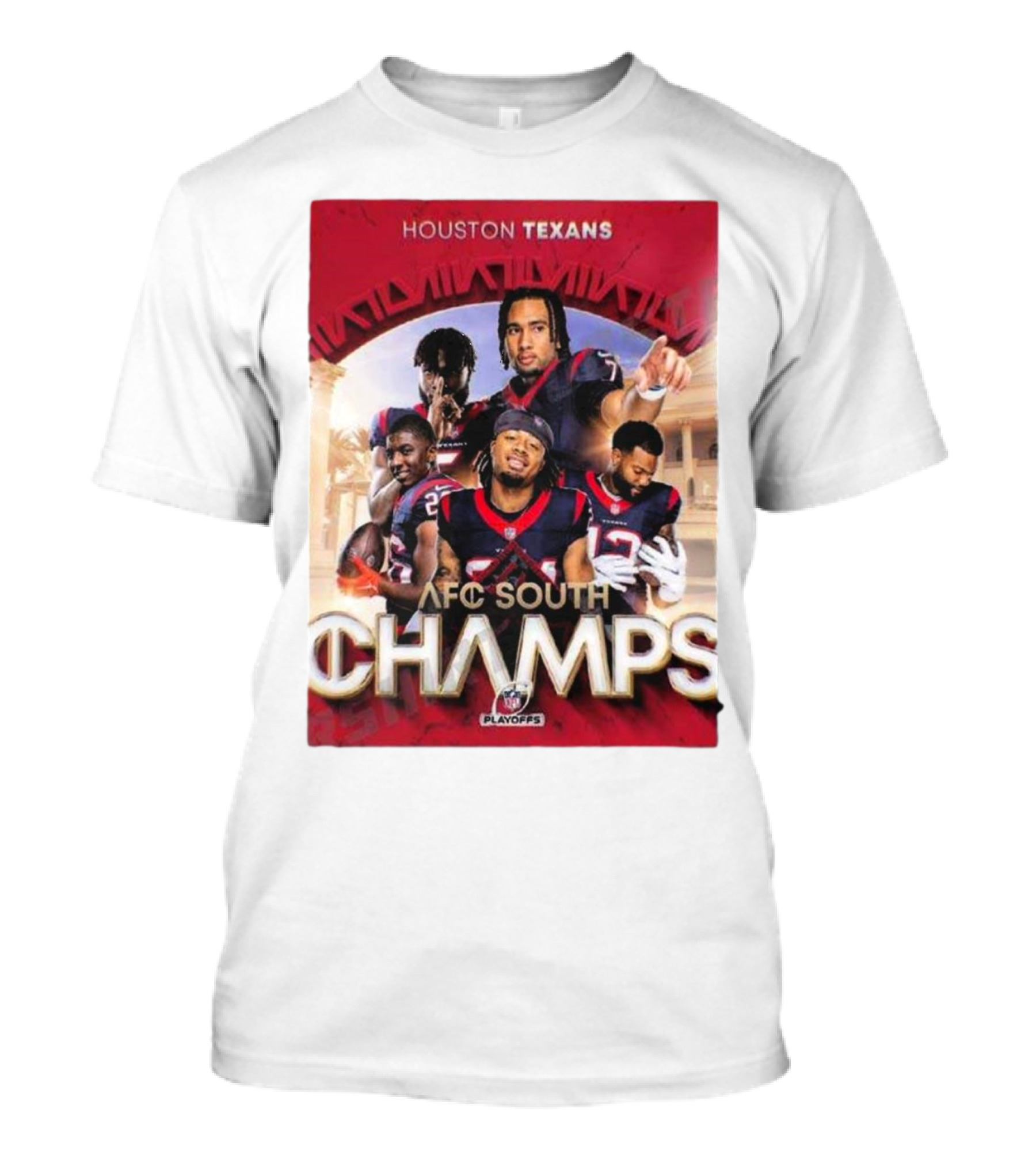 Houston Texans AFC South Champs 2023-2024 NFL Playoffs T-Shirt